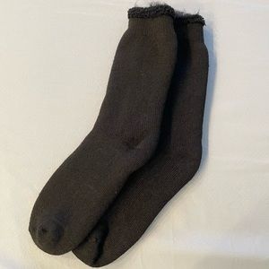 Women Winter Thermal Socks Thick Fuzzy Insulated Black
